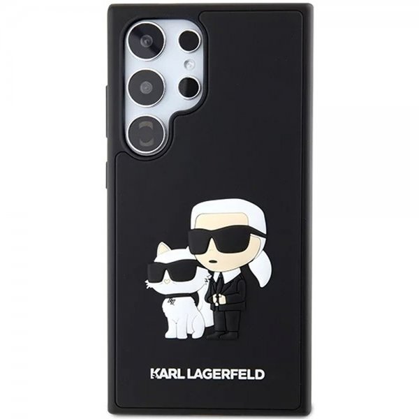 Karl Lagerfeld Samsung Galaxy S24 Ultra Skal 3D Rubber Karl & Choupette Svart