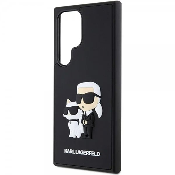 Karl Lagerfeld Samsung Galaxy S24 Ultra Skal 3D Rubber Karl & Choupette Svart