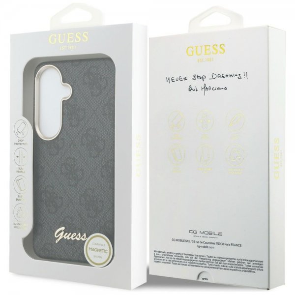Guess Samsung Galaxy S26 Skal 4G Script MagSafe Svart