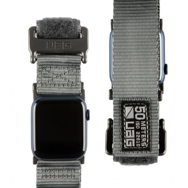 Urban Armor Gear (UAG) Apple Watch 44/45/46mm/Apple Watch Ultra Armband Active Strap LE Mörkgrå
