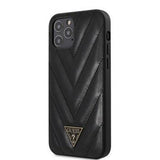 Guess iPhone 12 Pro Max Skal V Quilted Svart