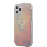 Guess iPhone 12/iPhone 12 Pro Skal Gold Triangle Rosa
