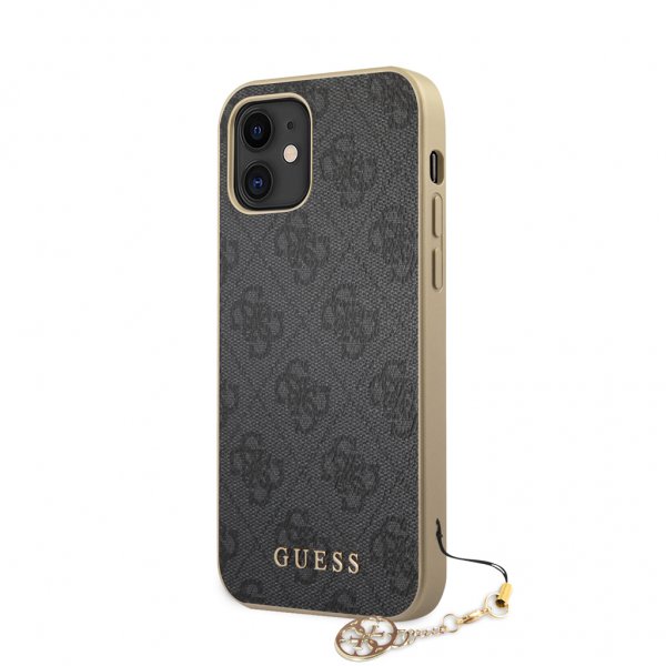Guess iPhone 12 Mini Skal 4G Charms Grå
