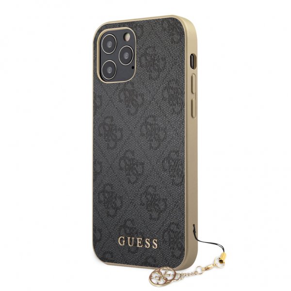 Guess iPhone 12 Pro Max Skal 4G Charms Grå