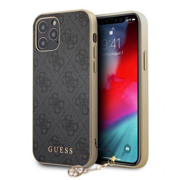 Guess iPhone 12 Pro Max Skal 4G Charms Grå
