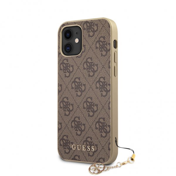 Guess iPhone 12 Mini Skal 4G Charms Brun