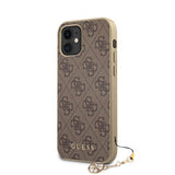 Guess iPhone 12 Mini Skal 4G Charms Brun