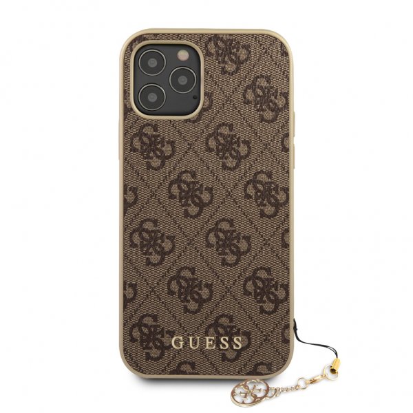 Guess iPhone 12 Pro Max Skal 4G Charms Brun