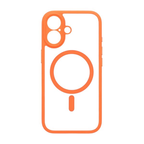 iPhone 17 Skal Kamerasarg MagSafe Orange Transparent