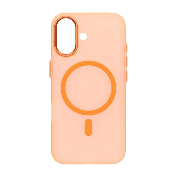 iPhone 17 Skal Kamerasarg MagSafe Transparent Orange