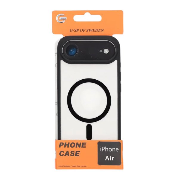 iPhone Air Skal Kamerasarg MagSafe Svart Transparent