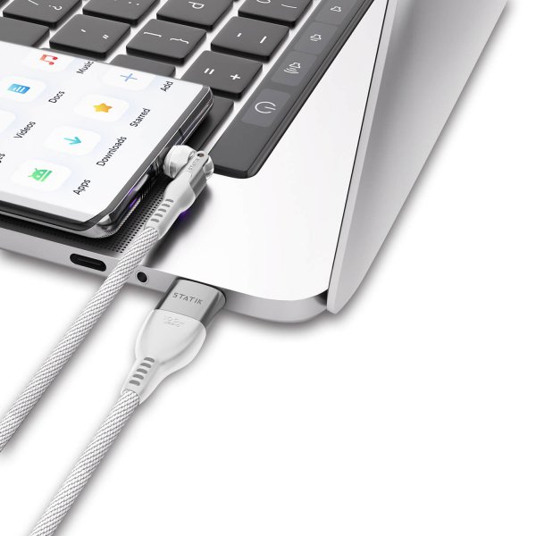 Statik Kabel PowerPivot Pro USB-C/USB-C 1m Vit
