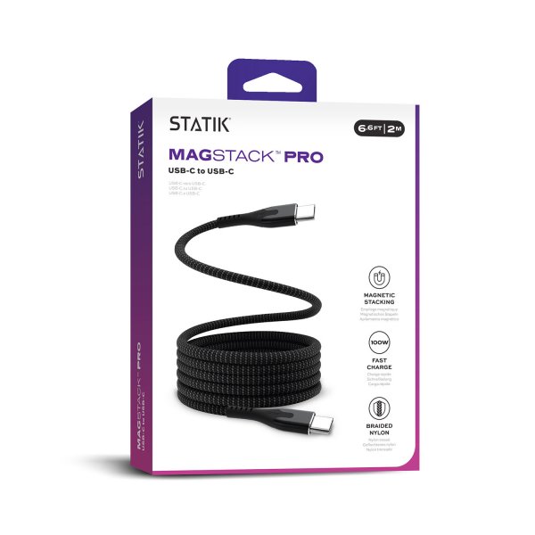 Statik Kabel MagStack Pro USB-C/USB-C 2m Svart