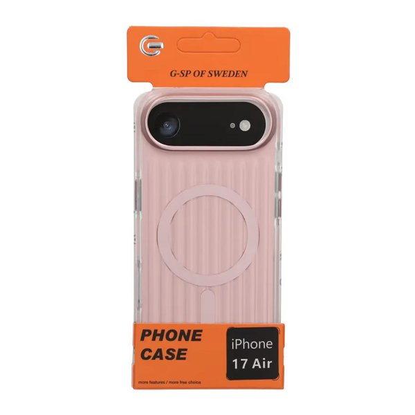 iPhone Air Skal Korrugerad MagSafe Ljusrosa