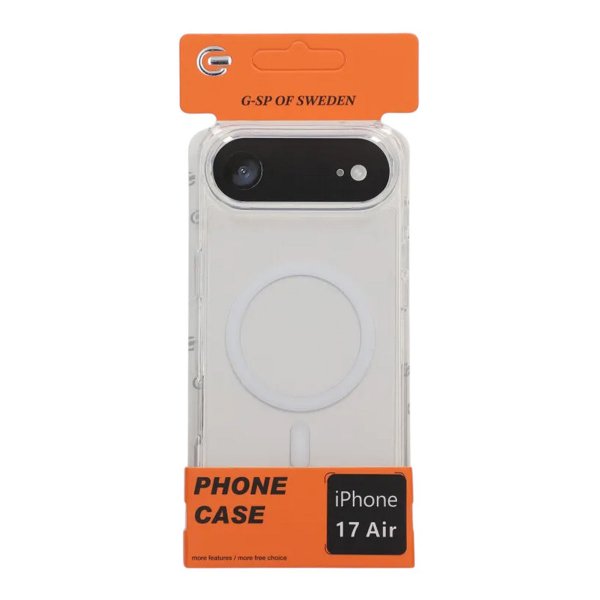 iPhone Air Skal TPU MagSafe Vit Transparent