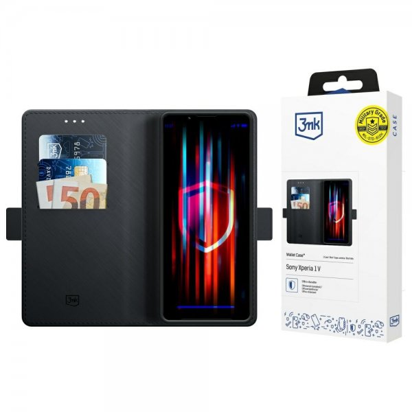 3mk Sony Xperia 1 V Fodral Wallet Svart