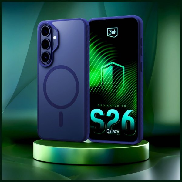 3mk Samsung Galaxy S26 Plus Skal Smoke MagCase Blå