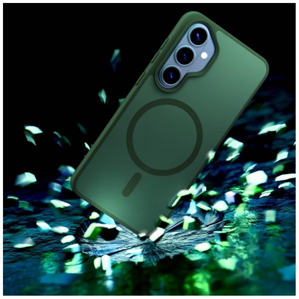 3mk Samsung Galaxy S26 Plus Skal Smoke MagCase Grön