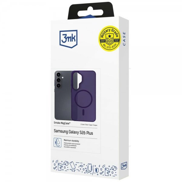 3mk Samsung Galaxy S26 Plus Skal Smoke MagCase Lila