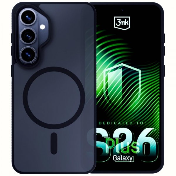 3mk Samsung Galaxy S26 Plus Skal Smoke MagCase Svart