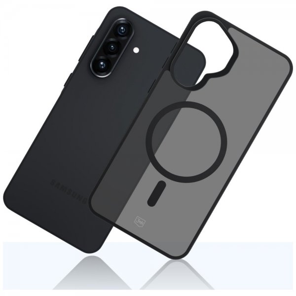 3mk Samsung Galaxy A37 Skal Smoke MagCase Svart