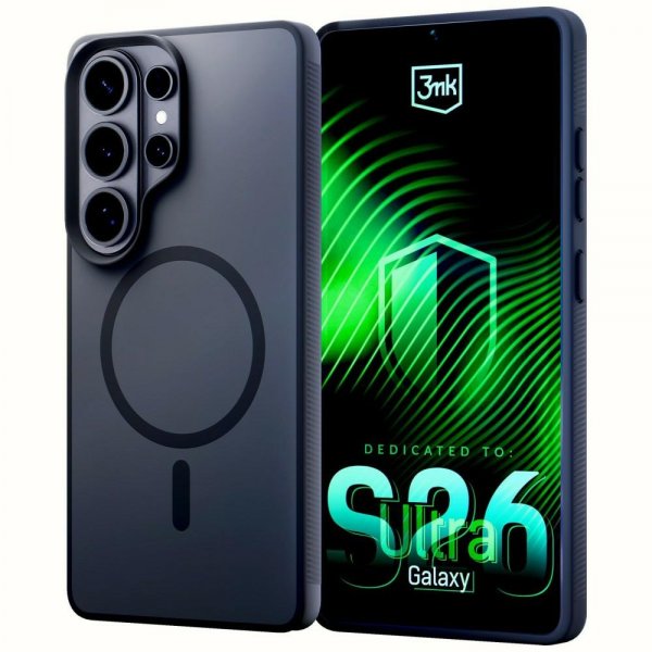 3mk Samsung Galaxy S26 Ultra Skal Smoke MagCase Svart