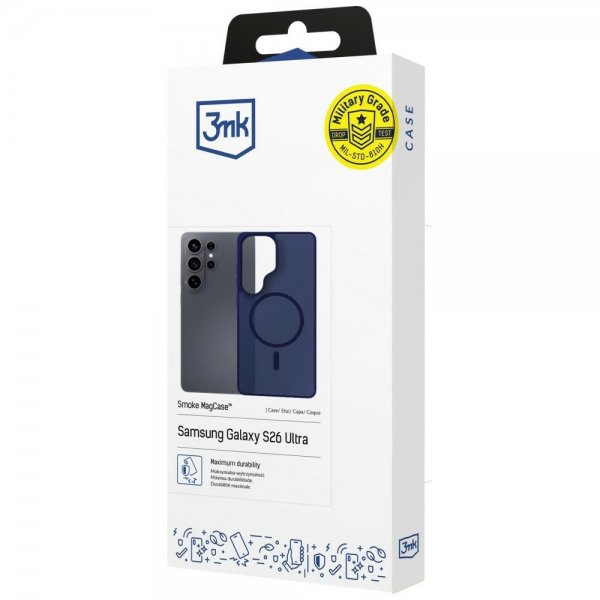 3mk Samsung Galaxy S26 Ultra Skal Smoke MagCase Blå