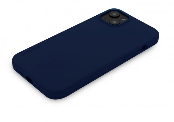 Decoded iPhone 14 Plus Skal Silicone Backcover Navy Peony