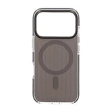 iPhone 17 Pro Skal Korrugerad MagSafe Svart Transparent