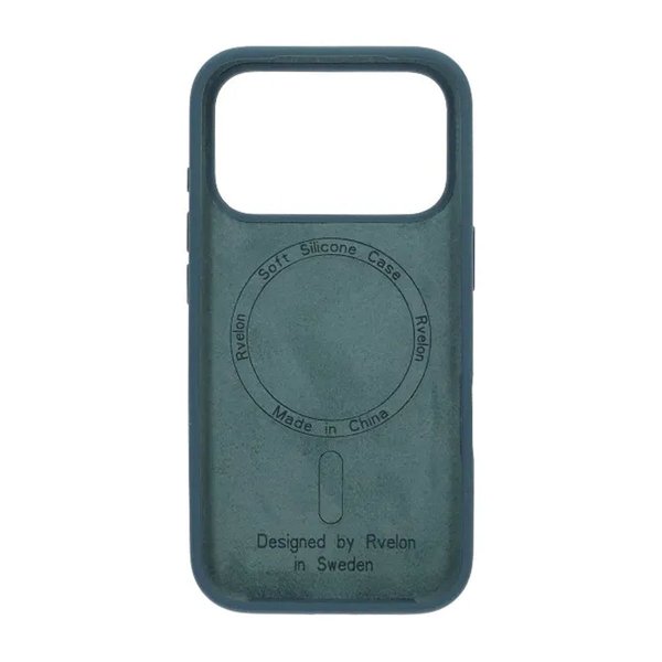 Rvelon iPhone 17 Pro Max Skal Silikon MagSafe Grön