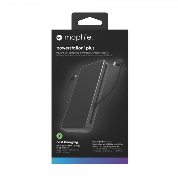 Mophie Powerbank Powerstation Plus 10 000 mAh Svart