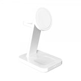 Mophie Trådlös Laddare Snap+ 3-in-1 Wireless Charge Stand Qi2 MagSafe Vit