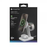 Mophie Trådlös Laddare Snap+ 3-in-1 Wireless Charge Stand Qi2 MagSafe Vit