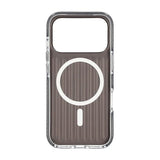 iPhone 17 Pro Skal Korrugerad MagSafe Svart Transparent
