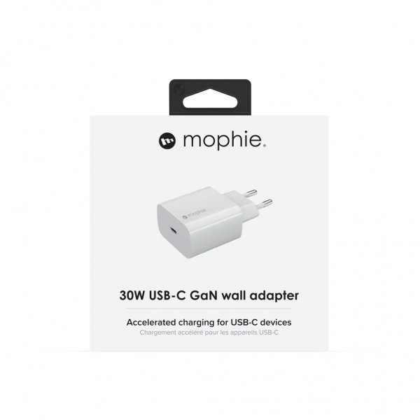 Mophie 30W USB-C GaN Wall Adapter Vit