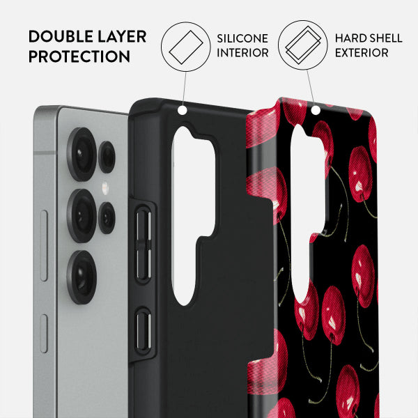 Burga Samsung Galaxy S25 Skal Tough Cherrybomb