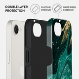 Burga iPhone 16e/17e Skal Tough Emerald Pool