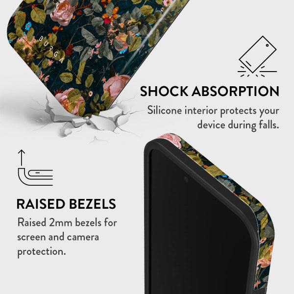 Burga iPhone 16e/iPhone 17e Skal Tough Bloomy Garden