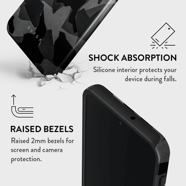 Burga Samsung Galaxy A16 Skal Tough Night Black Camo
