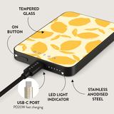 Burga Powerbank MagSafe 5000 mAh Lemon Tart Grå