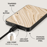 Burga Powerbank MagSafe 5000 mAh Full Glam Grå