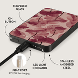 Burga Powerbank MagSafe 5000 mAh Tender Kiss Grå