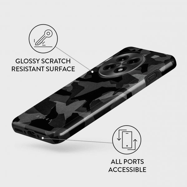 Burga OnePlus 13 Skal Tough Night Black Camo