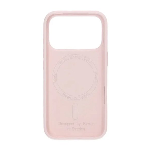 Rvelon iPhone 17 Pro Skal Silikon MagSafe Ljusrosa