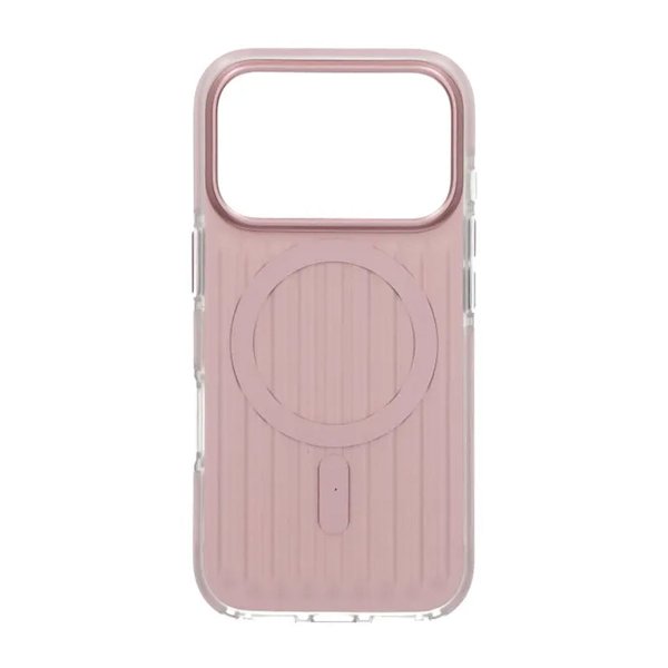 iPhone 17 Pro Skal Korrugerad MagSafe Ljusrosa