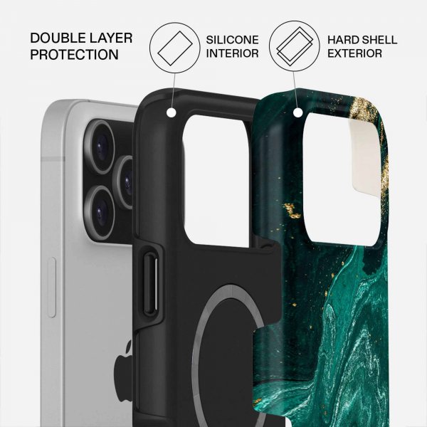 Burga iPhone 17 Pro Skal Tough MagSafe Emerald Pool