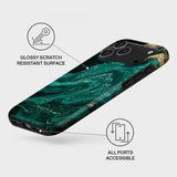 Burga iPhone 17 Pro Skal Tough MagSafe Emerald Pool