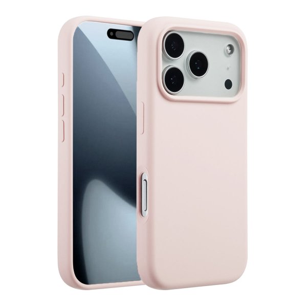 Rvelon iPhone 17 Pro Max Skal Silikon MagSafe Ljusrosa