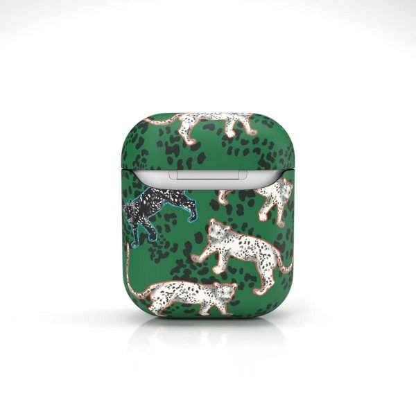 Richmond & Finch AirPods (1/2) Skal Green Leopard
