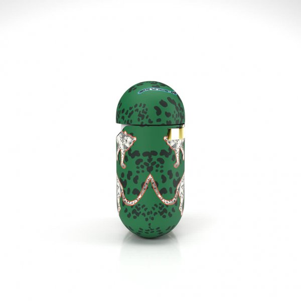 Richmond & Finch AirPods (1/2) Skal Green Leopard